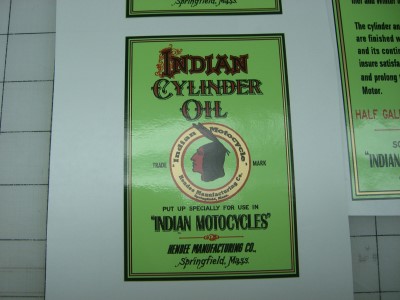 Indian Motor Cycle Decal Reproduction